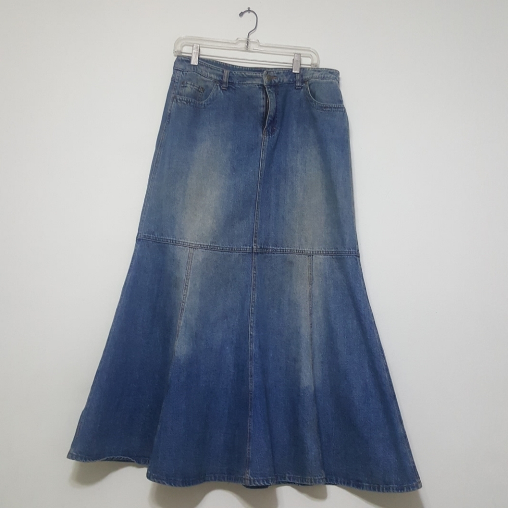 Jeans maxi skirt